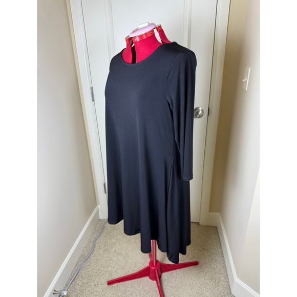 Women's Nina Leonard Black Dress XL - Picture 4 of 12